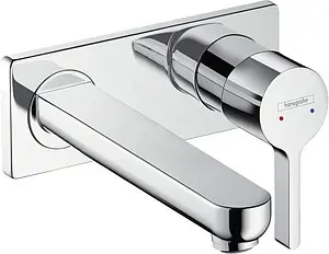 Смеситель для раковины из стены Hansgrohe Metris S хром 31163000, 1