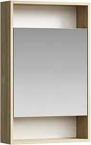 Шкаф-зеркало Aqwella City 50 дуб балтийский SIT0405DB, 1