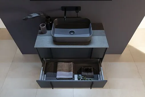 Тумба под умывальник подвесной Allen Brau Reality 70 антрацит 1.32004.AM