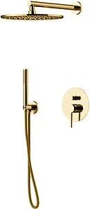 Душевая система со смесителем для душа Gattoni Circle Two золото 9190/PDSG Душевая система со смесителем для душа Gattoni Circle Two золото 9190/PDSG, 1