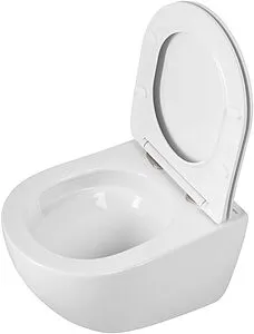 Унитаз подвесной безободковый BelBagno Amanda Tornado белый BB051CH-TOR-FC/SC, 5