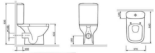 Унитаз-компакт Am.Pm Like белый C808607SC