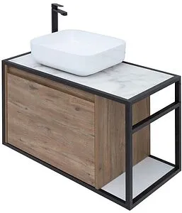 Тумба-умывальник подвесная Aquanet Nova Lite LOFT 75 L дуб рустикальный 00261658+ Тумба-умывальник подвесная Aquanet Nova Lite LOFT 75 L дуб рустикальный 00261658+, 5