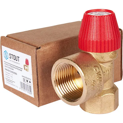 Клапан предохранительный ¾&quot; 3 бар Stout SVS-0010-003020