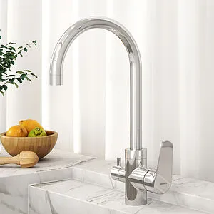 Смеситель для кухни с подключением к фильтру Damixa Merkur хром 400730000 Смеситель для кухни с подключением к фильтру Damixa Merkur хром 400730000, 3