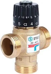 Трехходовой термостатический смесительный клапан 1&quot; +20...+43°С Kvs 1.6 Stout SVM-0120-164325, 3