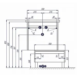 Тумба-умывальник подвесная Aquaton Капри 60 белый 1A2301K1KP010 Тумба-умывальник подвесная Aquaton Капри 60 белый 1A2301K1KP010, 2