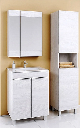 Шкаф-зеркало Aqwella Brig 60 R сосна магия Br.04.06/SM