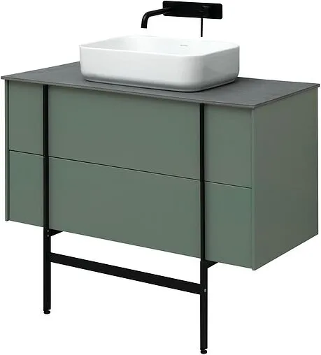 Тумба под умывальник подвесная Allen Brau Reality 100 олива 1.32007.CGM