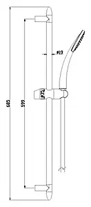 Душевая стойка Lemark хром LM8067C Душевая стойка Lemark хром LM8067C, 2