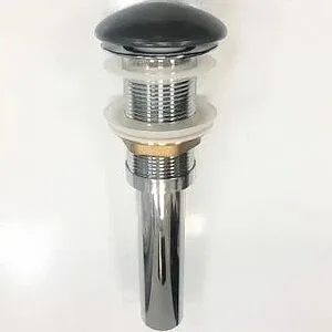 Выпуск автоматический для раковины без перелива Comforty чёрный матовый DK-01 MB Выпуск автоматический для раковины без перелива Comforty чёрный матовый DK-01 MB, 4