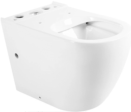 Унитаз-компакт безободковый BelBagno Sfera-r белый BB2141CPR+BB2141T