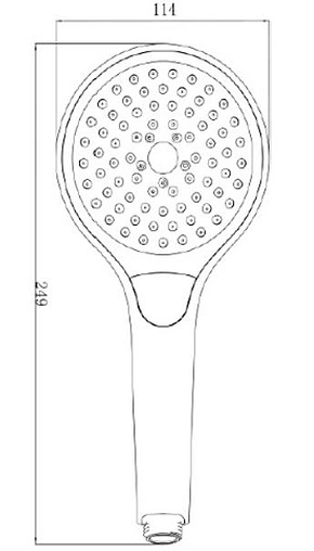 Лейка ручного душа Villeroy&amp;Boch Embrace Plus хром TVS1084130161