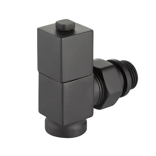 Комплект вентилей запорных угловых ½" в/н Royal Thermo Cube черный RTE 56.0009 Комплект вентилей запорных угловых ½" в/н Royal Thermo Cube черный RTE 56.0009