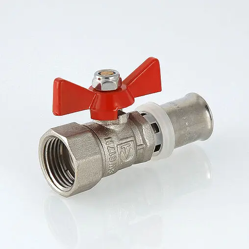 Кран шаровый с переходом на мп трубу 16мм x ½&quot;в Valtec VT.242.N.1604