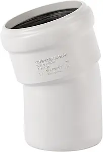 Отвод внутренний бесшумный D=78мм Угол 15° Ostendorf Skolan Safe SKB 333100, 1