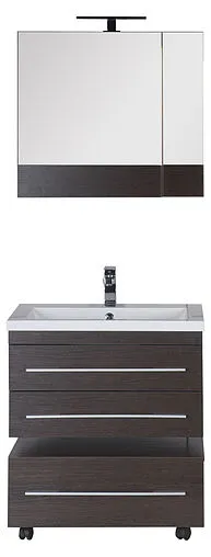 Шкаф-зеркало Aquanet Нота 75 L венге 00159109