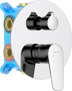 Смеситель для ванны скрытого монтажа Aquatek Бетта хром AQ1147CR Смеситель для ванны скрытого монтажа Aquatek Бетта хром AQ1147CR, 1