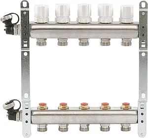 Группа коллекторная распределительная 5 отводов 1"в/в x ¾"ек Uni-fitt 451I4305 Группа коллекторная распределительная 5 отводов 1"в/в x ¾"ек Uni-fitt 451I4305, 5