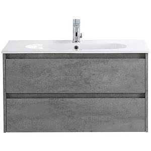 Тумба-умывальник подвесная BelBagno KRAFT 100 Cemento Grigio KRAFT-1000-2C-SO-CG+, 1