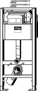 Инсталляция для подвесного унитаза с фунцией биде Viega Prevista Dry 8521 771997, 2
