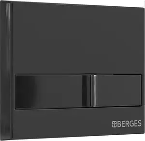 Клавиша смыва для унитаза BERGES Novum L6 040016 черный глянцевый Клавиша смыва для унитаза BERGES Novum L6 040016 черный глянцевый, 3
