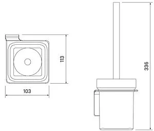 Ёршик для унитаза IDDIS Slide графит SLIGMG0i47, 2