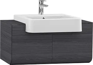 Тумба-умывальник подвесная ISVEA Marino 90 дуб серый 23SQS517090I+10SQ51058SV, 1