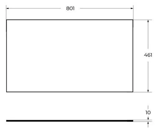 Столешница Cezares Cardo 80 Nero Magma CADRO-80-HPL-NRM