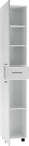 Шкаф-пенал напольный Айсберг Контраст 35 L белый DA2706P, 4