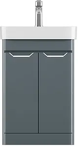 Тумба-умывальник напольная ISVEA Fonte 57 антрацит 21USS070058I+10SQ50057SV, 1