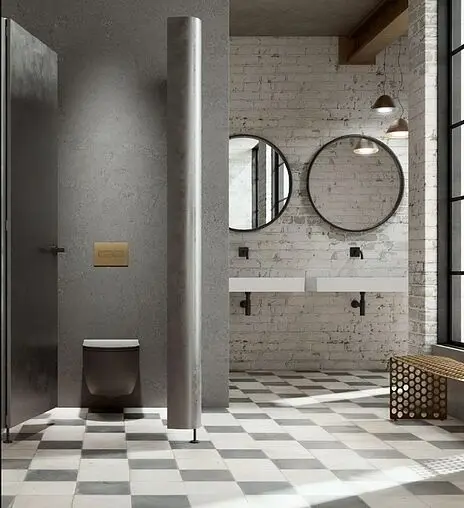 Клавиша смыва для унитаза TECEsolid 9240435 бронза с текстурой ромбы