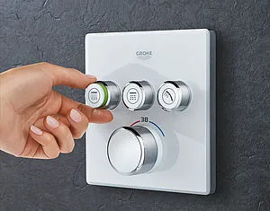 Термостат для 3 потребителей Grohe Grohtherm SmartControl белый/хром 29157LS0 Термостат для 3 потребителей Grohe Grohtherm SmartControl белый/хром 29157LS0, 3