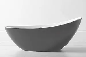 Ванна акриловая отдельностоящая Abber 184x79 белый/панель Grey AB9233G Ванна акриловая отдельностоящая Abber 184x79 белый/панель Grey AB9233G, 1