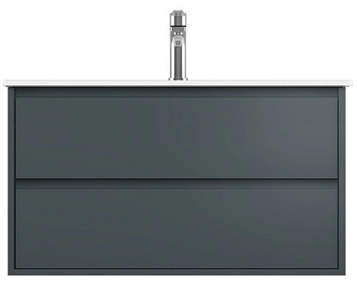 Тумба-умывальник подвесная ISVEA Pro 90 антрацит 21MGS019090I+10SL50091SV