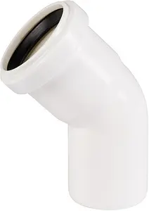 Отвод внутренний белый D=50мм Угол 45° Ostendorf HTw HTB 559420, 1