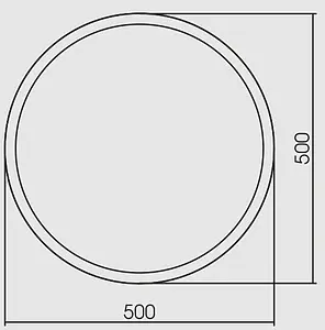 Зеркало Aquanika Metallica 50 чёрный AQM5050RU136 Зеркало Aquanika Metallica 50 чёрный AQM5050RU136, 2