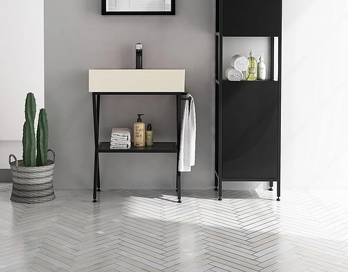 Тумба-умывальник напольная ISVEA Ferro 60 чёрный 29FES004060I