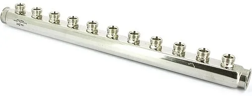 Коллектор распределительный проходной 10 отводов 1&quot;в/в x ¾&quot;ек Uni-fitt 430I4310