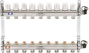 Группа коллекторная распределительная 9 отводов 1"в/в x ¾"ек Uni-fitt 451I4309 Группа коллекторная распределительная 9 отводов 1"в/в x ¾"ек Uni-fitt 451I4309, 1