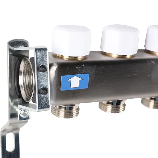 Группа коллекторная без расходомеров 9 отводов 1"в/в x ¾"ек Rommer RMS-3201-000009