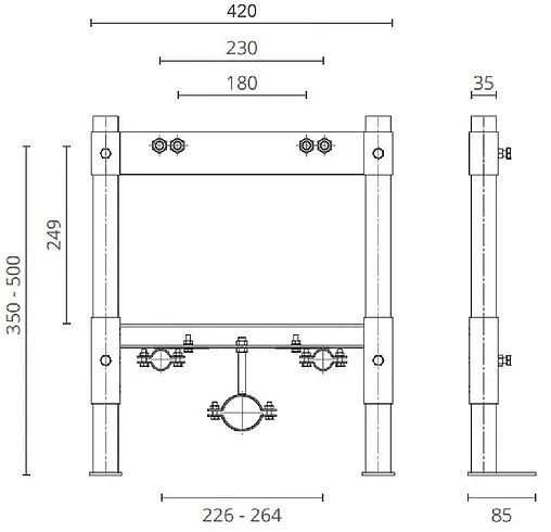 Инсталляция для биде CTESI Solid bide BK0204010