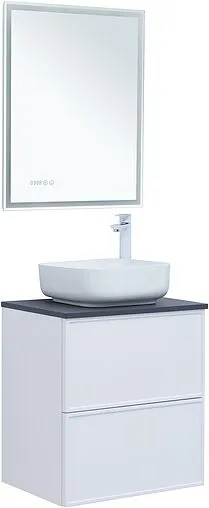 Тумба-умывальник Aquanet Арт 60 белый матовый 00313254+00306390