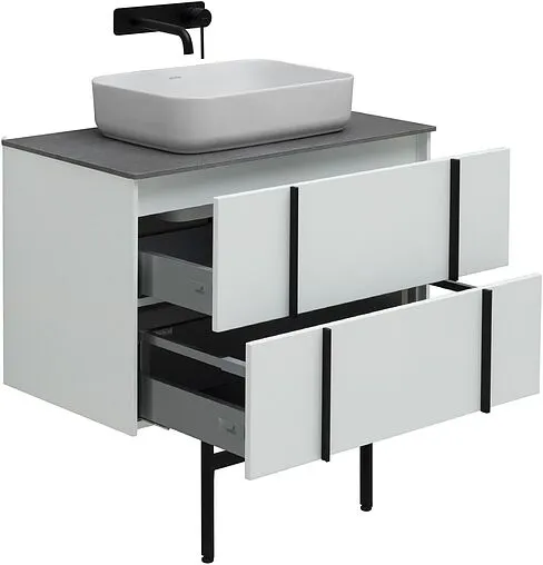 Тумба-умывальник подвесная Allen Brau Reality 80 белый 1.32005.WM+