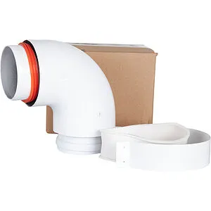 Колено для дымохода Ø 80/100мм ∠ 90° (Al) Rommer RCA-0080-800090, 2