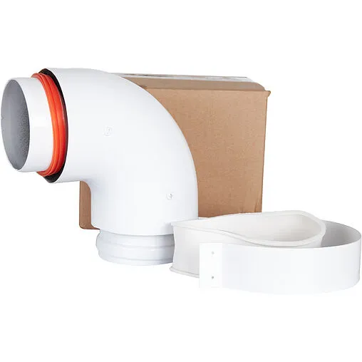 Колено для дымохода Ø 80/100мм ∠ 90° (Al) Rommer RCA-0080-800090