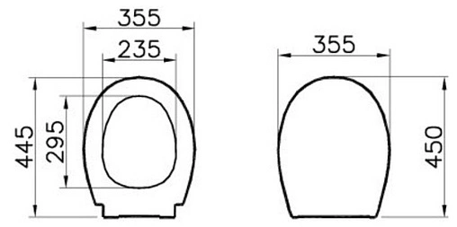 Крышка-сиденье для унитаза с микролифтом Norm белый 84-003-749
