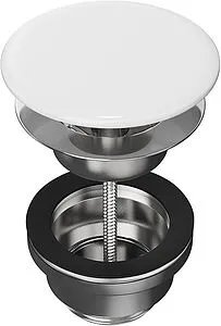 Выпуск автоматический для раковины Kerama Marazzi Plaza белый DRR.1/WHT Выпуск автоматический для раковины Kerama Marazzi Plaza белый DRR.1/WHT, 4