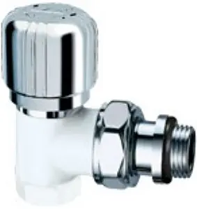 Вентиль терморегулирующий угловой ½" в/н LadyFAR белый/серебро FL 0119 12P Вентиль терморегулирующий угловой ½" в/н LadyFAR белый/серебро FL 0119 12P, 1