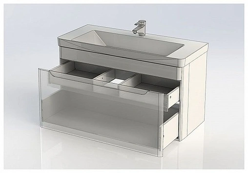Тумба под умывальник Aquanet София 105 белый 00199870